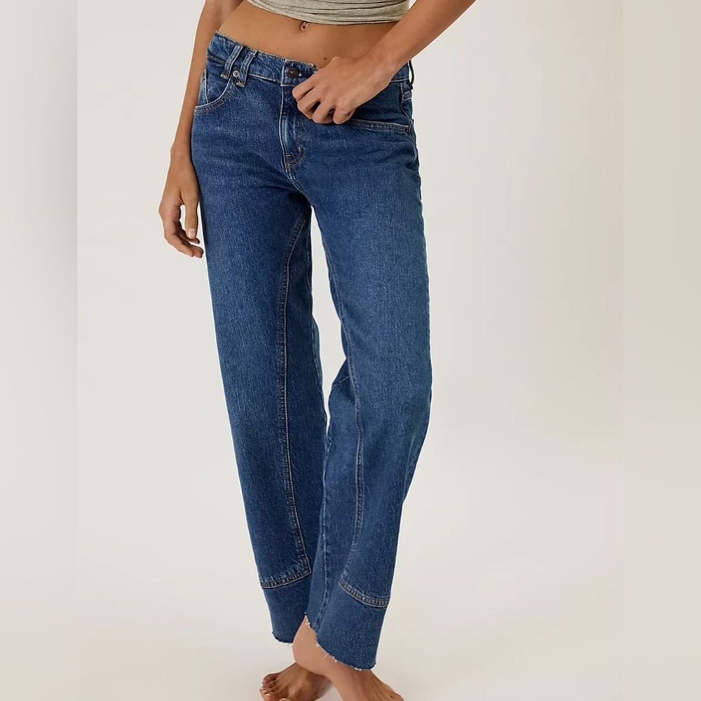 NWT We The Free Women's High Rise Risk Taker Straight Denim Jeans Size 26
